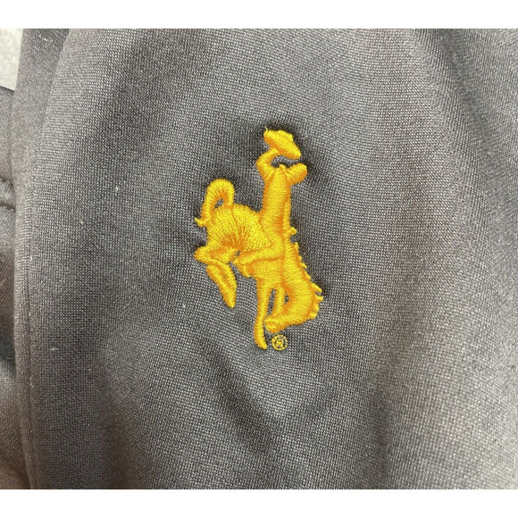 Vintage UW Wyoming Cowboys Athletic Sweatpants Womens S Black Low Rise Speedo - Picture 1 of 15